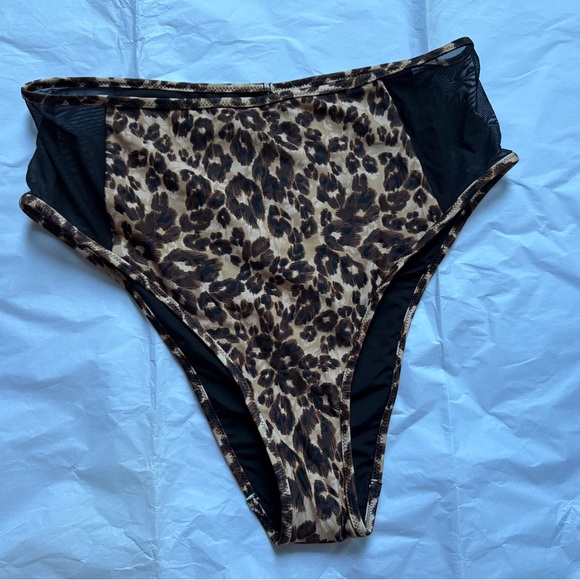 aerie Other - New without tags Aerie Leopard High Cut Cheeky Bikini Bottom